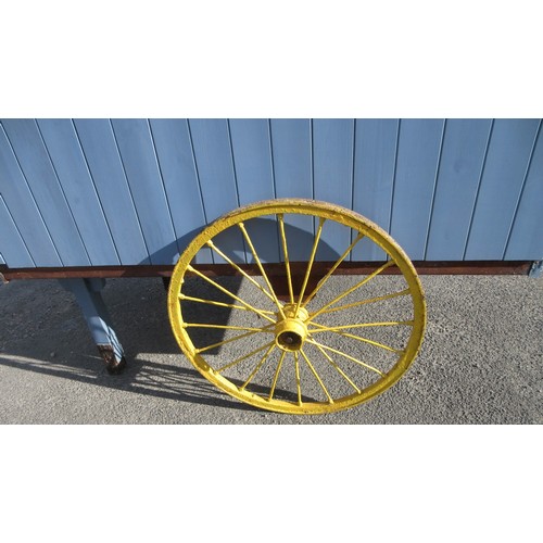 1436 - THE PROCEEDS OF THIS LOT WILL BE DONATED TO YORKSHIRE AIR AMBULANCE - Farm produce hand cart, with p... 