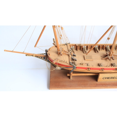 Well constructed plank on frame kit built wooden sailing ship model of ...