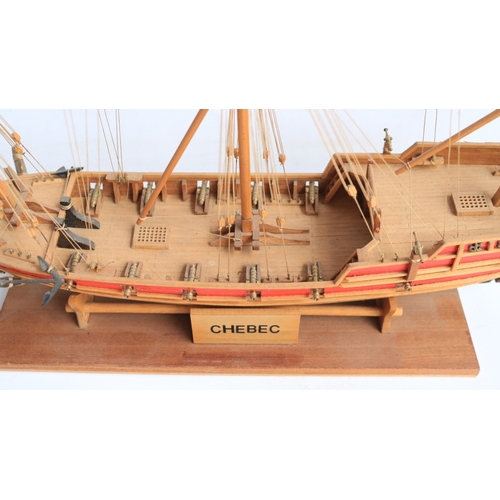 Well constructed plank on frame kit built wooden sailing ship model of ...