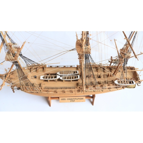 Well constructed plank on frame kit built wooden sailing ship model of ...