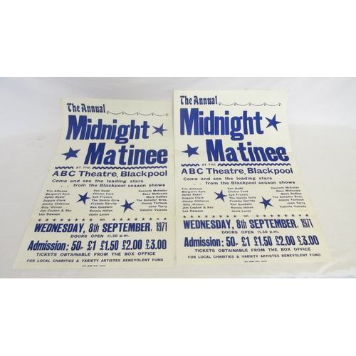 417 - Collection of assorted ABC Blackpool vintage entertainment posters for events to inc. Cliff Richards... 