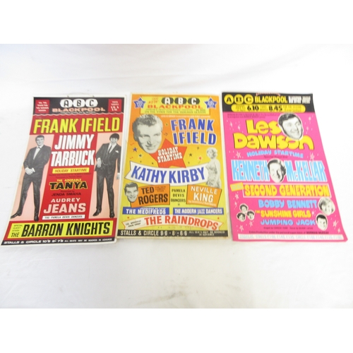 417 - Collection of assorted ABC Blackpool vintage entertainment posters for events to inc. Cliff Richards... 