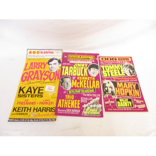 417 - Collection of assorted ABC Blackpool vintage entertainment posters for events to inc. Cliff Richards... 