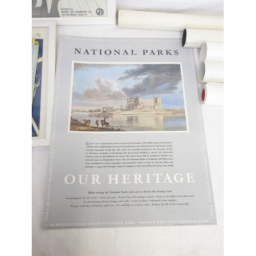 418 - Framed Rock & Roll Music Recorded by the Beatles front cover, framed Here Comes the Sun movie advert... 