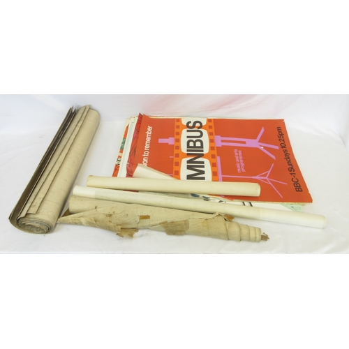 419 - Collection of assorted posters and artwork (some posters are reproduction), Ordnance Survey maps of ... 