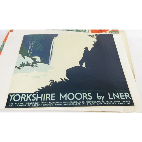 419 - Collection of assorted posters and artwork (some posters are reproduction), Ordnance Survey maps of ... 