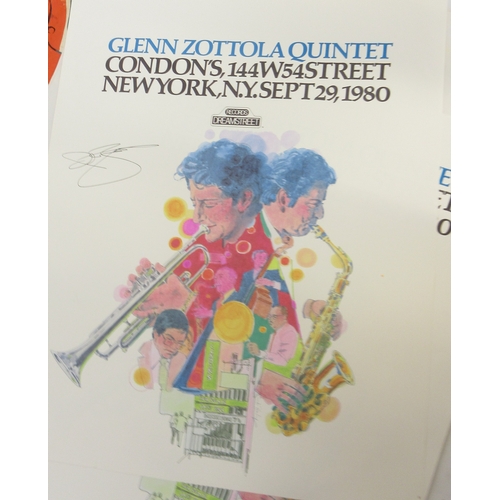 419 - Collection of assorted posters and artwork (some posters are reproduction), Ordnance Survey maps of ... 