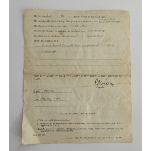 1 - Collection of Medals To D/J 108547 John William Henry Scarborough RN, who's Naval career began in Oc... 