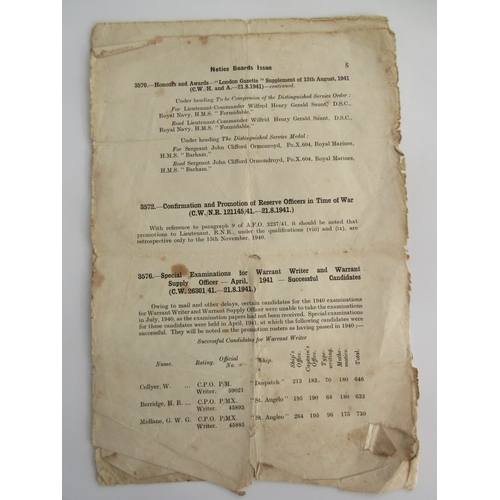 1 - Collection of Medals To D/J 108547 John William Henry Scarborough RN, who's Naval career began in Oc... 