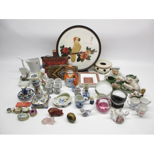 Collection of European ceramics, glassware, gemstone & decorative ...