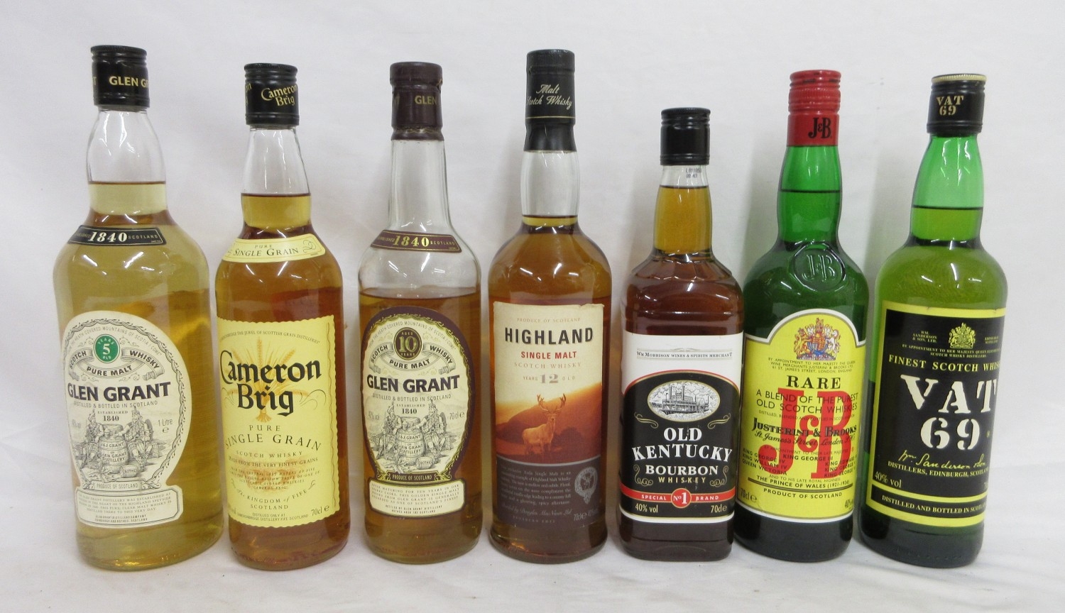 Glen Grant 5 Year Old Pure Malt Scotch Whisky 40% 1 litre, Cameron Brig ...