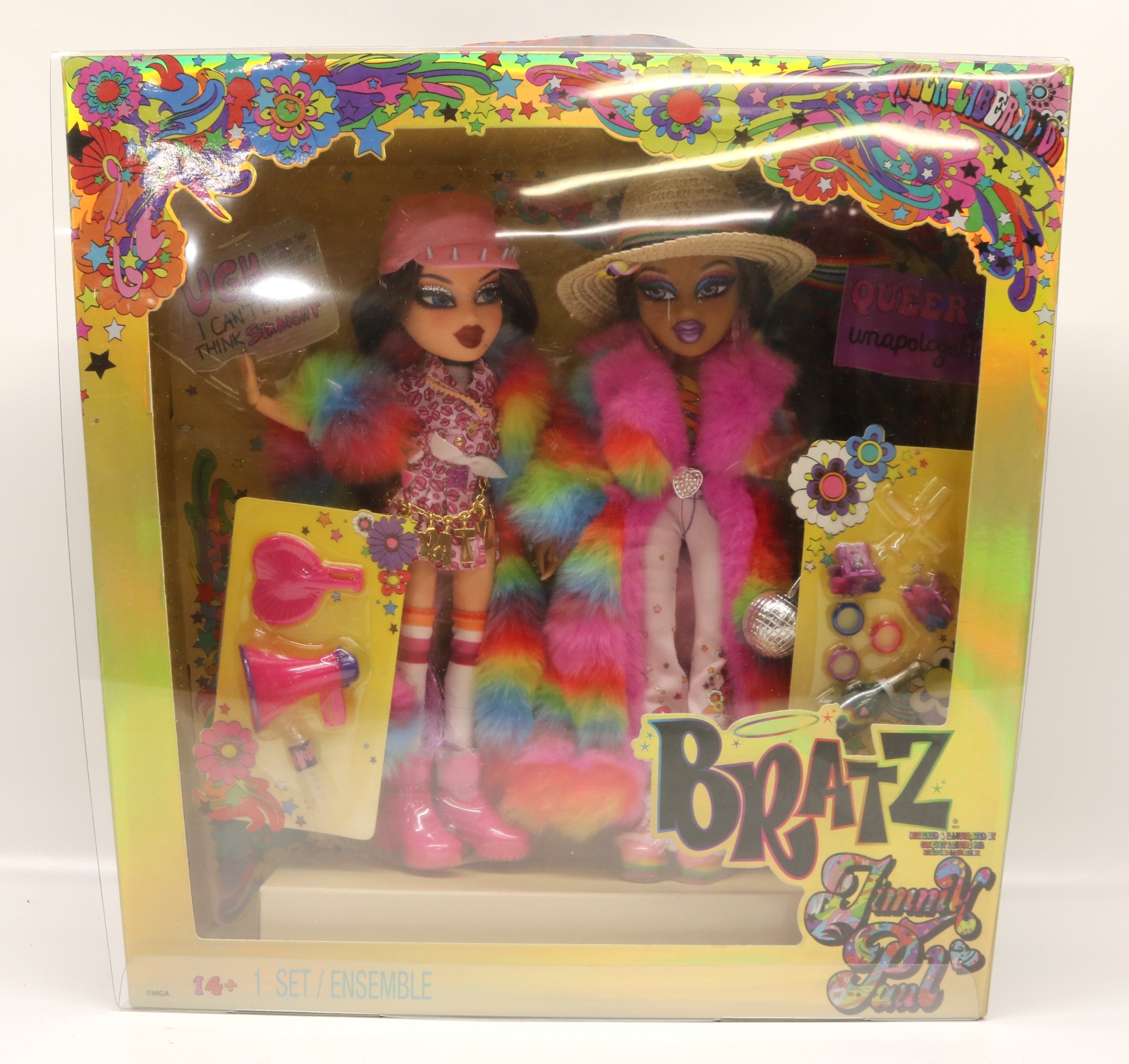 Jimmy Paul for Bratz 'Queer Liberation' fashion dolls, boxed with ...