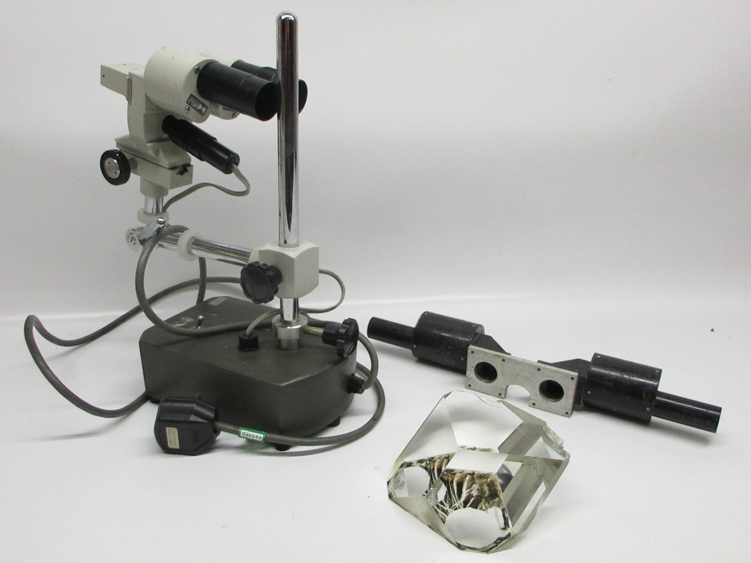 Meiji Techno electric microscope, a maritime periscope viewer and a ...