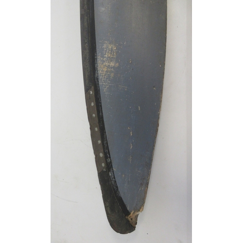 136 - Two bladed laminated propellor, stamp marks including reg No Z40702, Hermes, Gipsy M (probably Moth)... 