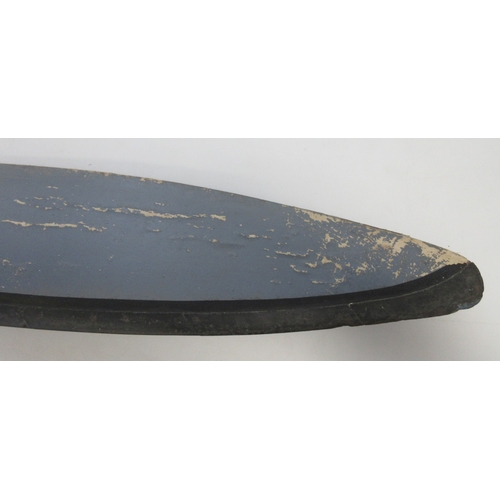 136 - Two bladed laminated propellor, stamp marks including reg No Z40702, Hermes, Gipsy M (probably Moth)... 