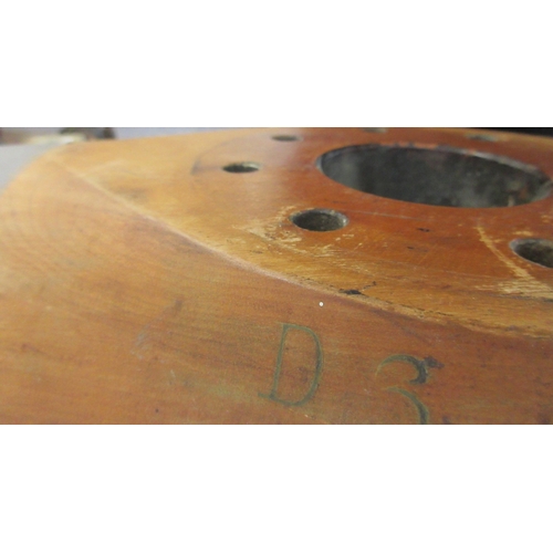 136 - Two bladed laminated propellor, stamp marks including reg No Z40702, Hermes, Gipsy M (probably Moth)... 