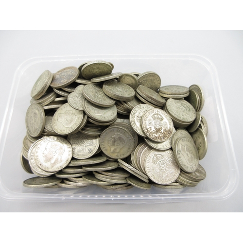 102 - Large collection of Post 1920/Pre-1947 GB silver content coins to inc. shillings, florins, sixpences... 