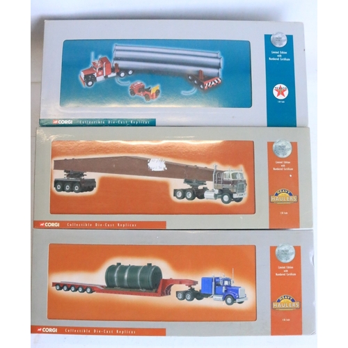 Three 1/50 scale limited edition diecast American truck models
