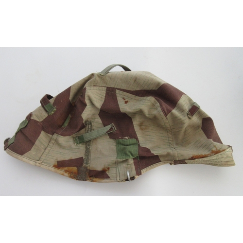 208 - WW11 SS M40 helmet with single Decal, complete with original leather lining and chinstrap, the paint... 