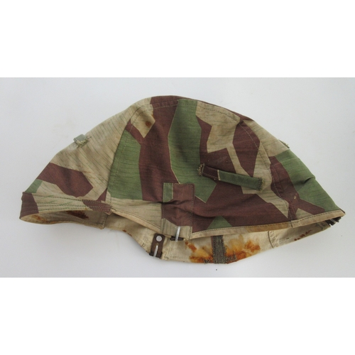 208 - WW11 SS M40 helmet with single Decal, complete with original leather lining and chinstrap, the paint... 
