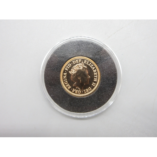 20 - Queen Elizabeth II (1952-2022) 2021 Gold Sovereign Encapsulated with COA from Harrington & Byrne

Br... 