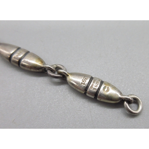 1057 - Georg Jensen silver bracelet (391), fully hallmarked 925 Denmark, L20cm

Bradleys shipping £23.00 pl... 