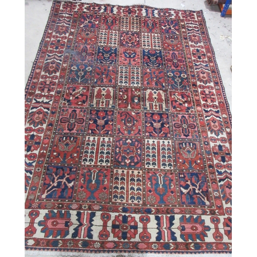 Alton Abbey - multicoloured Afghan wool rug, field with stylised ...