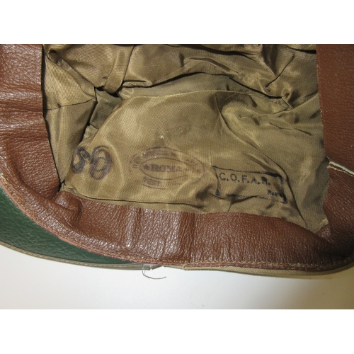 210 - Two British Army Field Service caps, USAF Garrison cap, German forage cap, Italian cotton peak cap(1... 