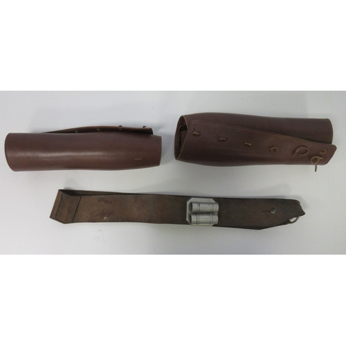 141 - French 51st Regiment d'Infanterie Drummers leather drum sling with drum stick holder 1930/40 era. Pa... 