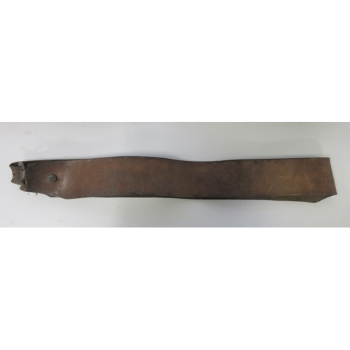141 - French 51st Regiment d'Infanterie Drummers leather drum sling with drum stick holder 1930/40 era. Pa... 