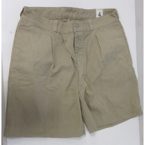 144 - Collection of French military clothing, two pair of 1939 French 262 field Artillery trousers, M47 ca... 