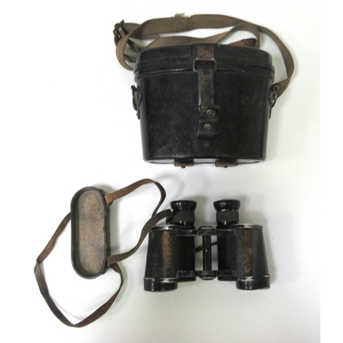 147 - German Dienstglas 6x30 model binoculars, these were standard issue to the military (Wehrmacht) durin... 