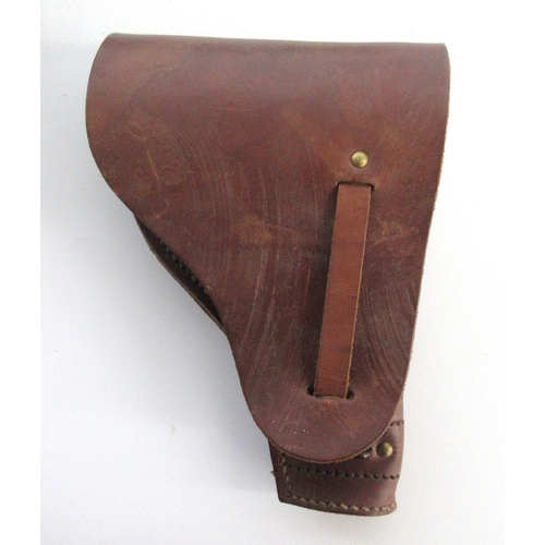 149 - Collection of leather items to include Horse leathers, Two leather holsters one French one British, ... 
