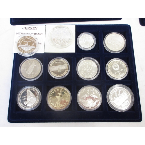 200 - Large collection of Silver proof, silver content and other Proof coins (89) all encapsulated, 9 with... 