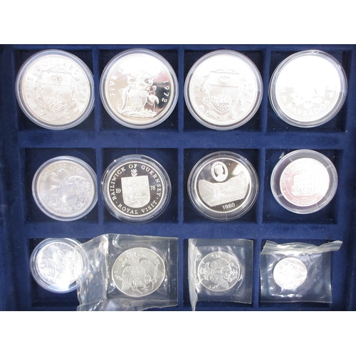 200 - Large collection of Silver proof, silver content and other Proof coins (89) all encapsulated, 9 with... 