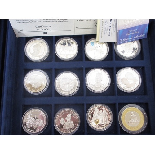 200 - Large collection of Silver proof, silver content and other Proof coins (89) all encapsulated, 9 with... 