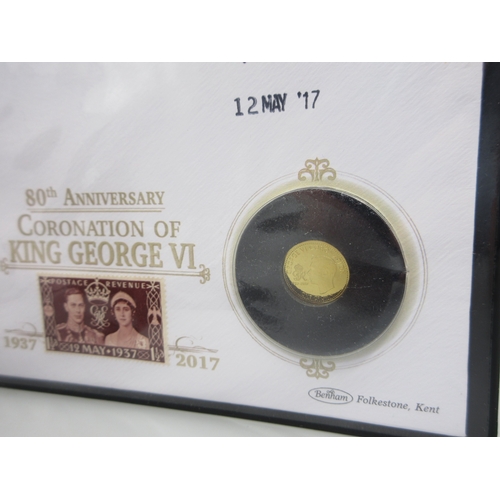 38 - Jubilee Mint - The Queens 80th Birthday Solid Gold Coin encapsulated in case with COA (9ct 1g) and 8... 