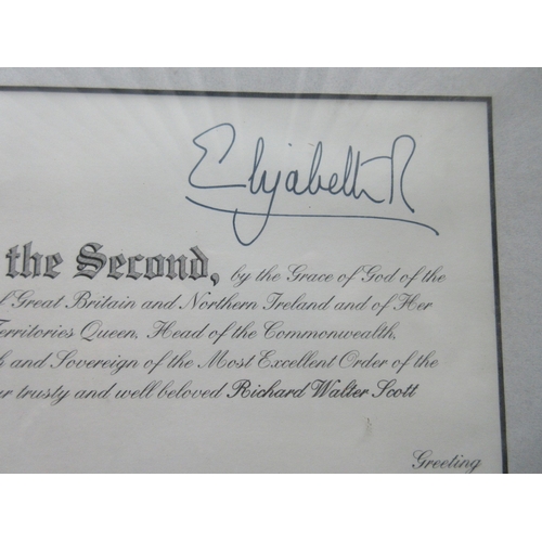 16 - M.B.E. Awarded to Richard Walter Scott June 2004. In original presentation case with miniature, comp... 