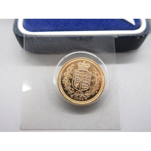 26 - Queen Elizabeth II (1952-2022) 2002 Half-Sovereign with COA

Bradleys Shipping £28.00 plus vat (UK O... 