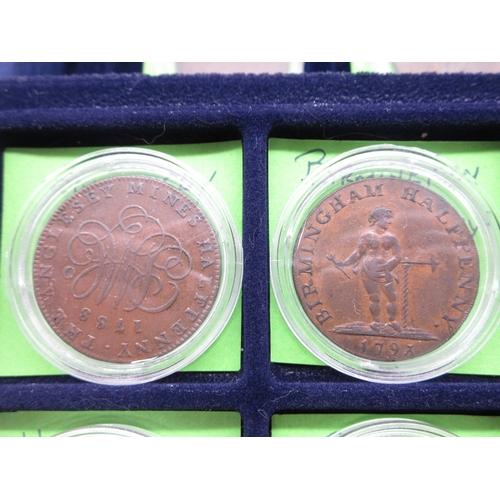 305 - Collection of encapsulated Bank Tokens to inc. 1811 Birmingham Workhouse Silver Shilling token, 1812... 