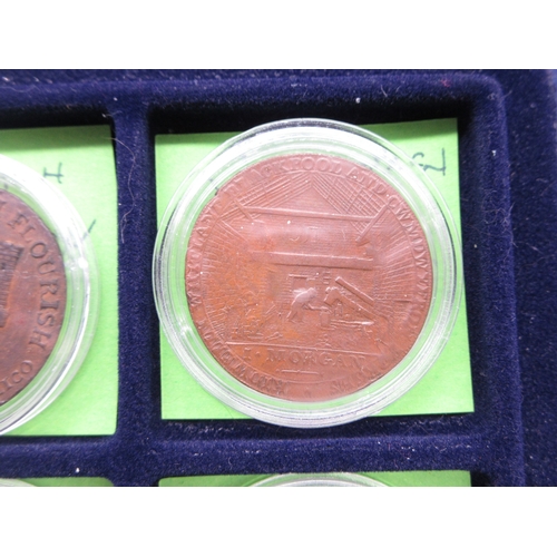 305 - Collection of encapsulated Bank Tokens to inc. 1811 Birmingham Workhouse Silver Shilling token, 1812... 