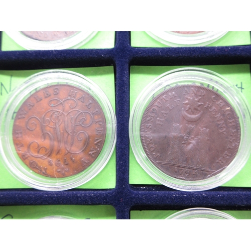 305 - Collection of encapsulated Bank Tokens to inc. 1811 Birmingham Workhouse Silver Shilling token, 1812... 