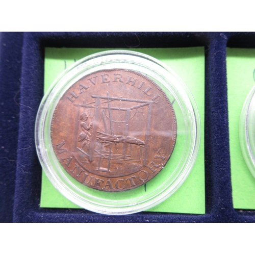 305 - Collection of encapsulated Bank Tokens to inc. 1811 Birmingham Workhouse Silver Shilling token, 1812... 