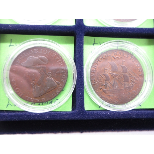 305 - Collection of encapsulated Bank Tokens to inc. 1811 Birmingham Workhouse Silver Shilling token, 1812... 