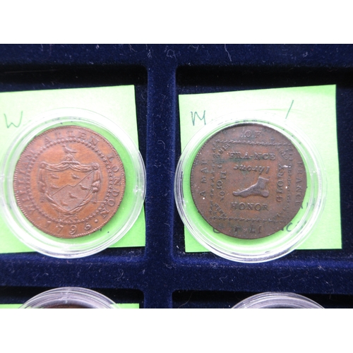 305 - Collection of encapsulated Bank Tokens to inc. 1811 Birmingham Workhouse Silver Shilling token, 1812... 