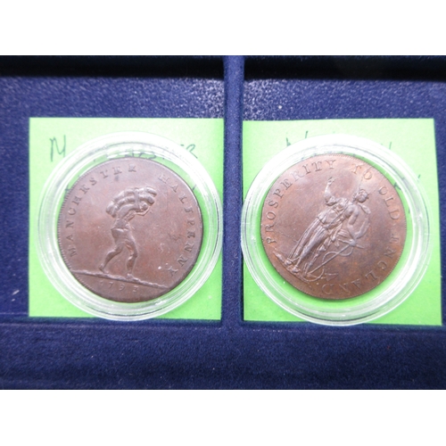 305 - Collection of encapsulated Bank Tokens to inc. 1811 Birmingham Workhouse Silver Shilling token, 1812... 