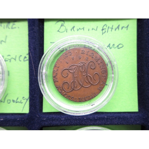 305 - Collection of encapsulated Bank Tokens to inc. 1811 Birmingham Workhouse Silver Shilling token, 1812... 