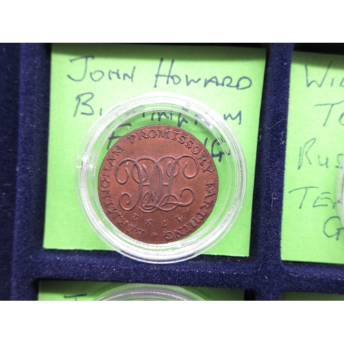 305 - Collection of encapsulated Bank Tokens to inc. 1811 Birmingham Workhouse Silver Shilling token, 1812... 