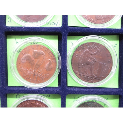 305 - Collection of encapsulated Bank Tokens to inc. 1811 Birmingham Workhouse Silver Shilling token, 1812... 