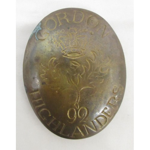151 - Gordan Highlander's '92' Cross Belt Plate, with twin plugs and pin

Bradleys shipping £28.00 plus va... 